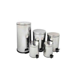 Metallic Biohazard Pedal Bin